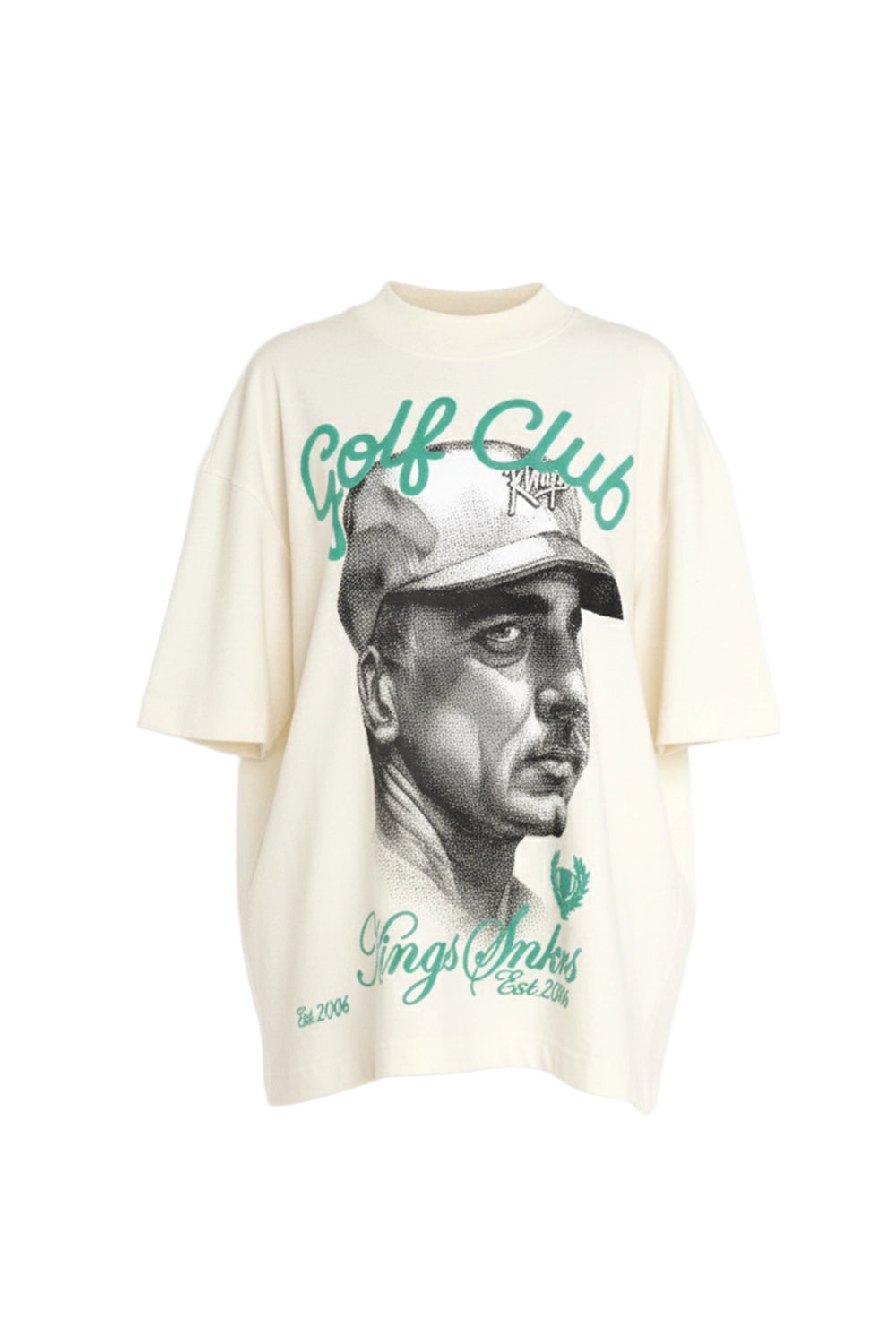 KINGS GOLF CLUB FACE T-SHIRT OFF-WHITE