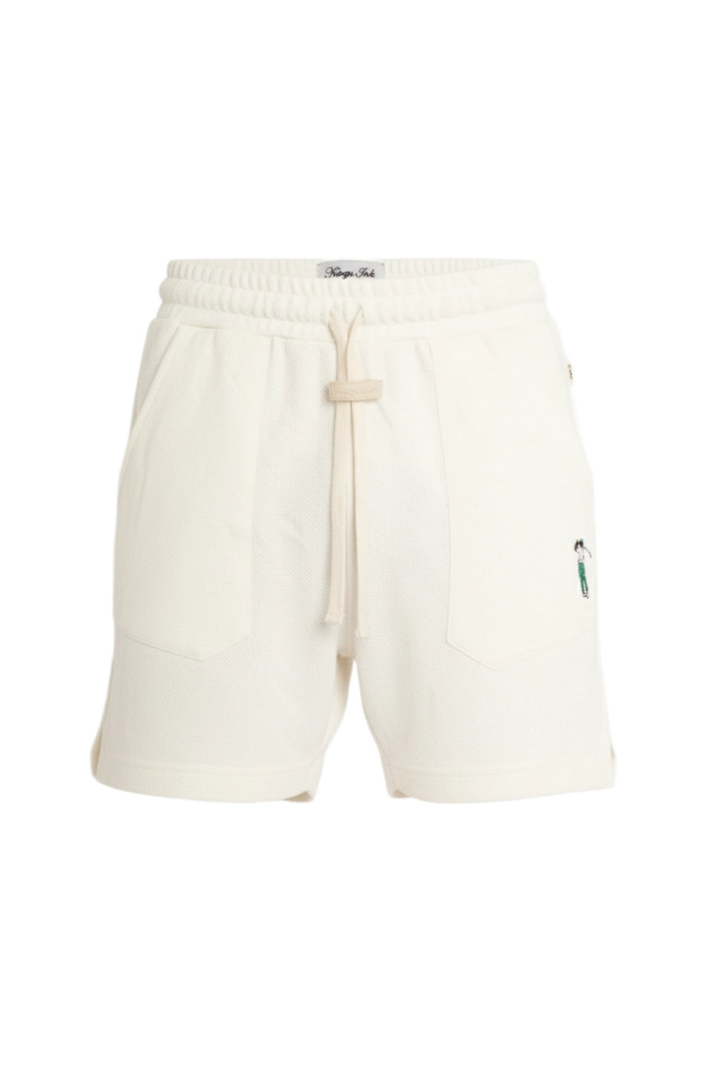 KINGS GOLF CLUB GROS-GRAIN SHORTS OFF-WHITE