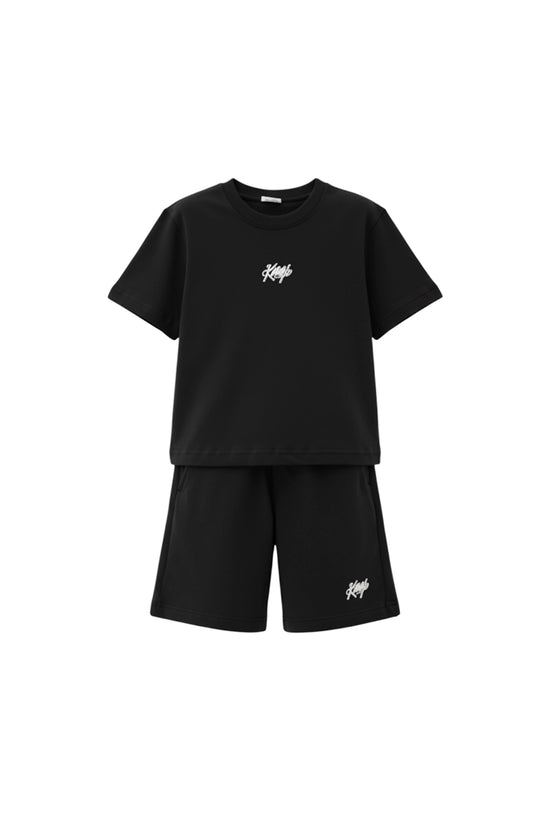 KINGS KIDS SET BLACK (TEE + SHORTS)