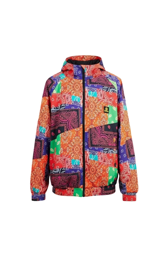 KINGS MULTICOLOR PATCHWORK WINDBREAKER JACKET