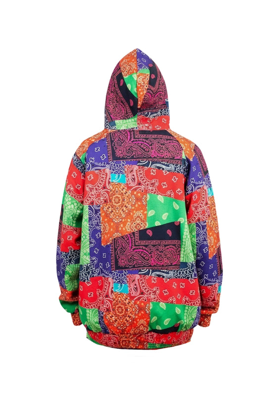 KINGS MULTICOLOR PATCHWORK WINDBREAKER JACKET