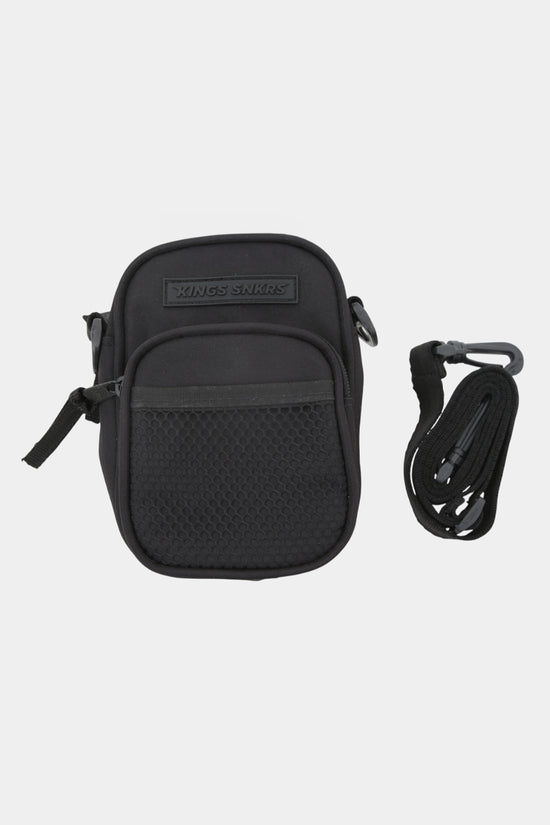 KINGS SNKRS MESH POCKET SHOULDER BAG GREY