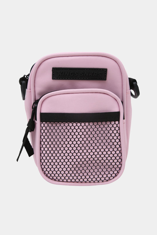 KINGS SNKRS MESH POCKET SHOULDER BAG PINK