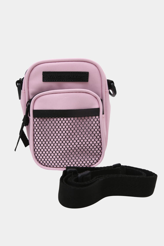 KINGS SNKRS MESH POCKET SHOULDER BAG PINK